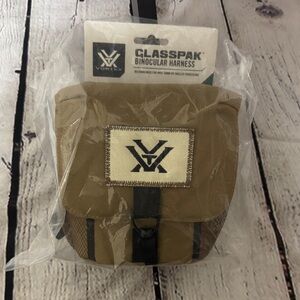 Vortex Glasspak Tan Binocular Harness Bag recommended for 50mm or smaller binos